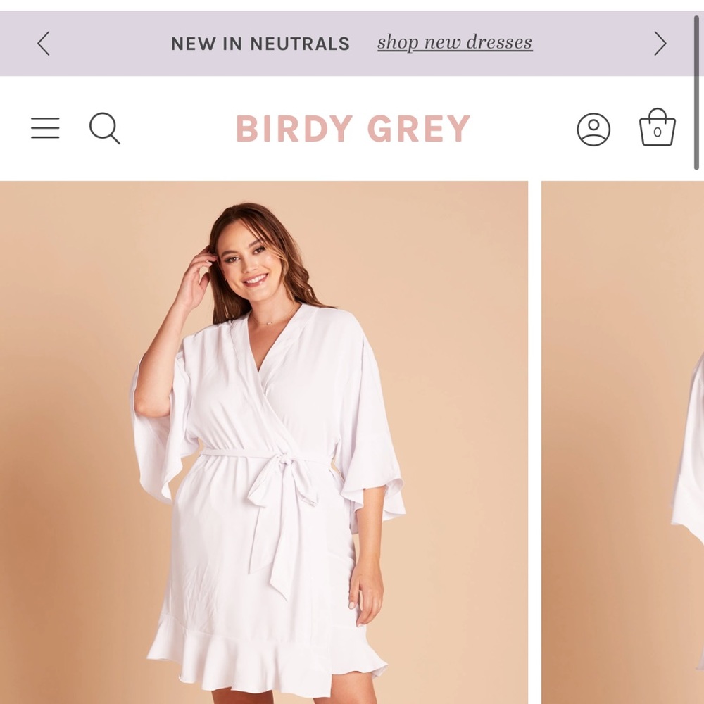 Kenny Ruffle Robe - Bride